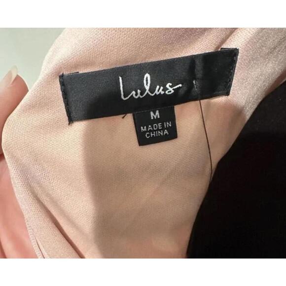 NWT Lulus Still the One Blush Pink Floral Print Satin Maxi Dress Size Medium - Picture 7 of 8